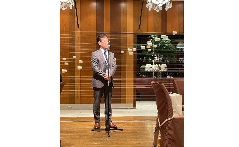 会長招宴会 竹内良平 医師挨拶