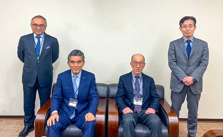 中村憲正先生・広島大学学長 越智光夫先生・ACLの世界的権威史野根生先生・竹内良平先生