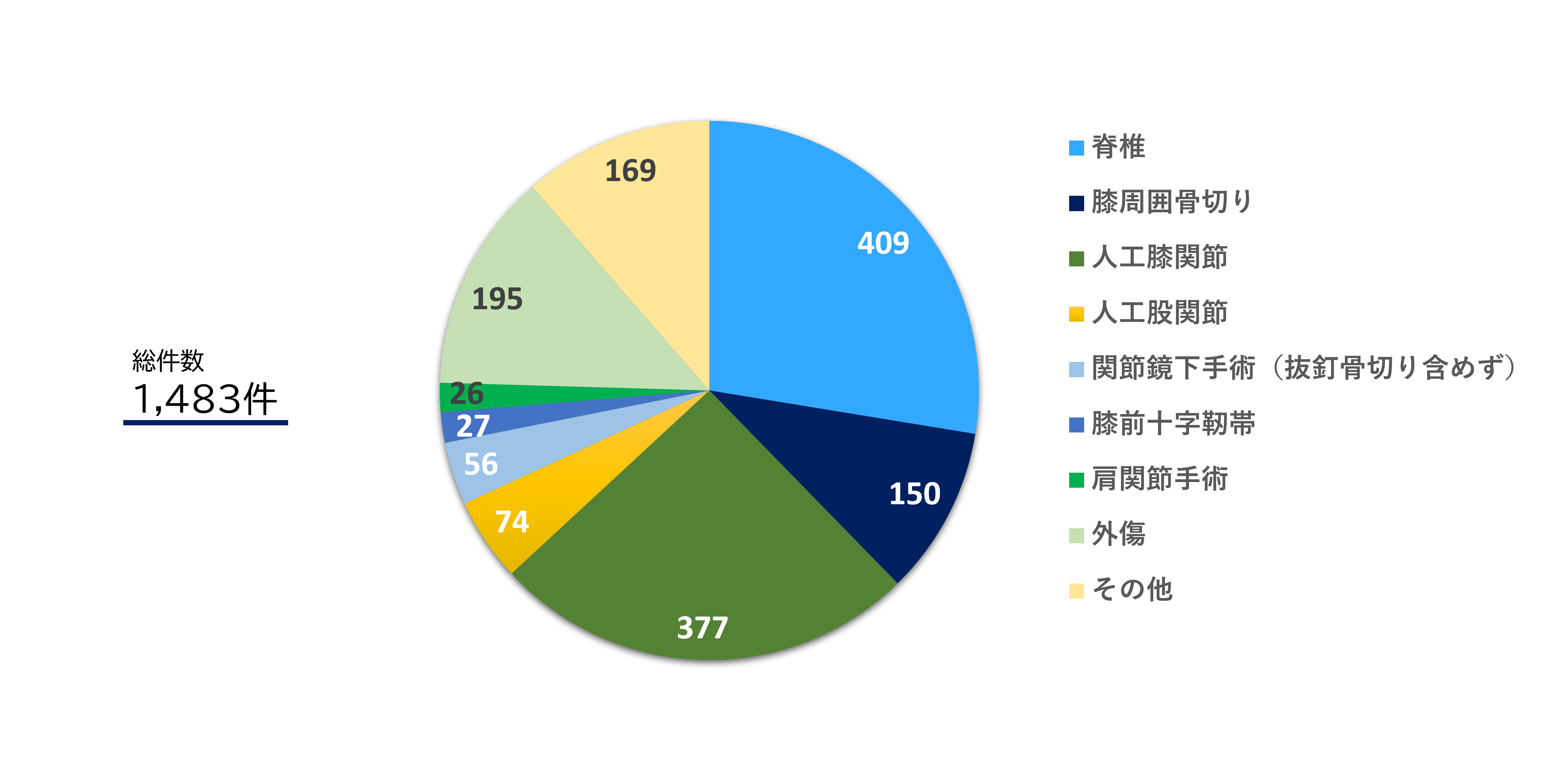 手術件数年次推移 2025年度 治療実績 (2025年4月~2026年3月)
